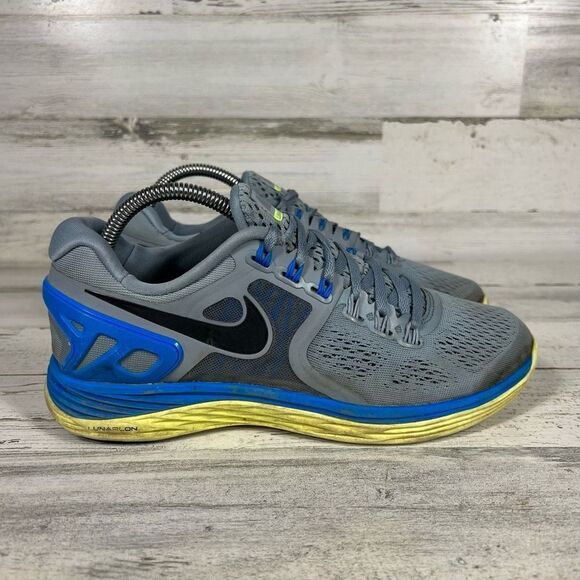Nike Women's Lunar Eclipse 4 Grey Blue Trail 629683-004‎ Running Shoes Size 9 - Picture 1 of 8
